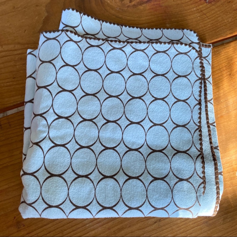 Swaddle Designs Blue and Brown Circle Design